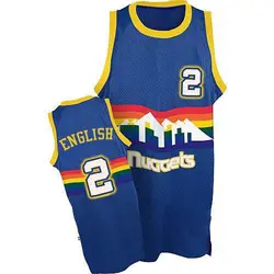 Alex English Denver Nuggets Men's Authentic Throwback Jersey - Light Blue