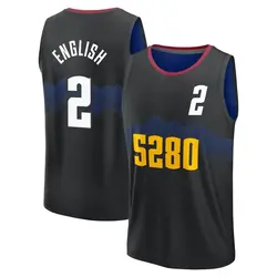 Alex English Denver Nuggets Men's Fast Break 2023/24 City Edition Jersey - Black