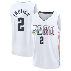 Alex English Denver Nuggets Youth Fast Break Fanatics 2024/25 City Edition Jersey - White